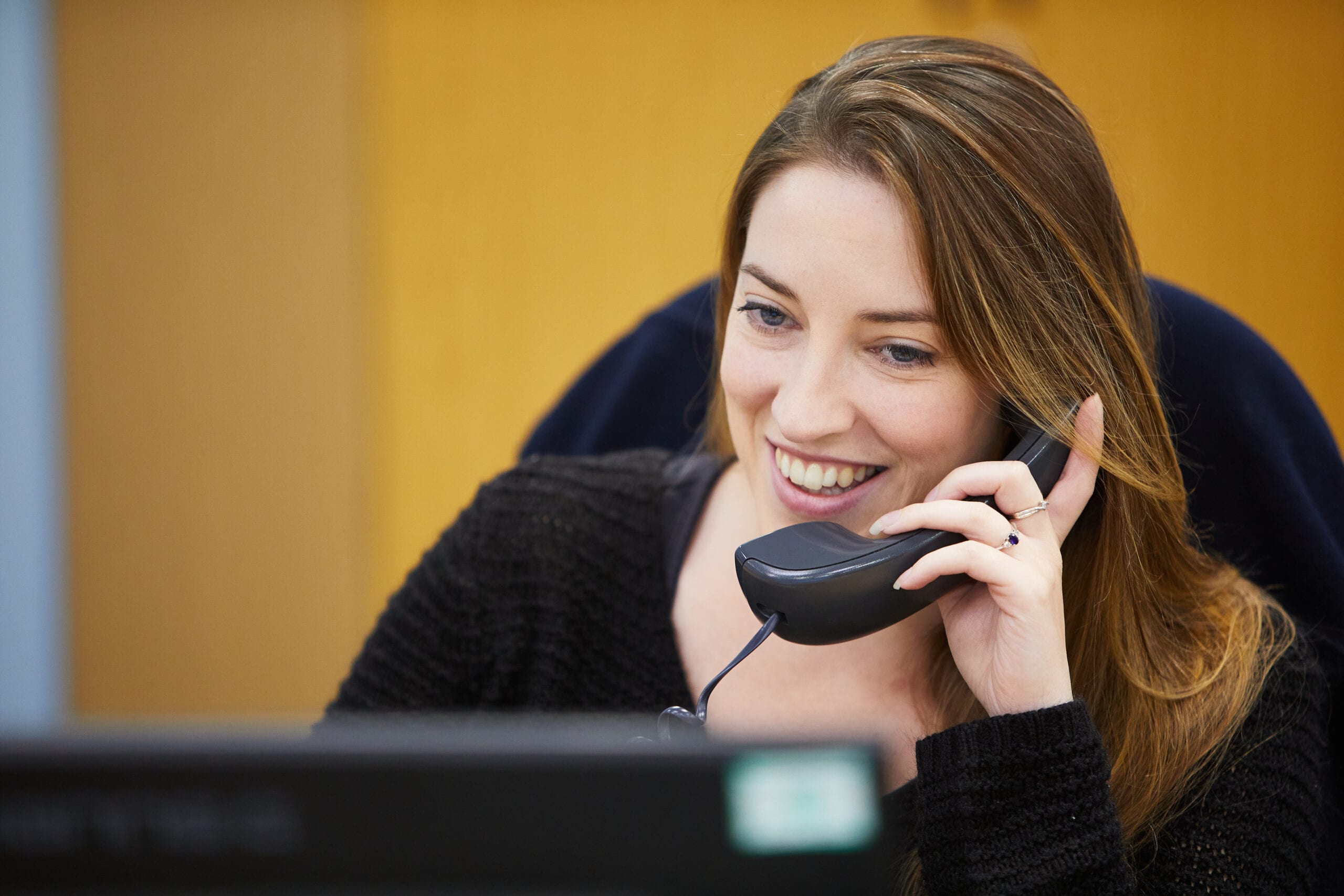 Woman on telephone